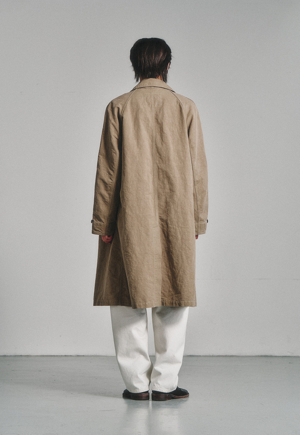 Art if acts - Garment Washed Bal Collar Coat (Cave) product image 4 | TRAB K-Fashion Australia