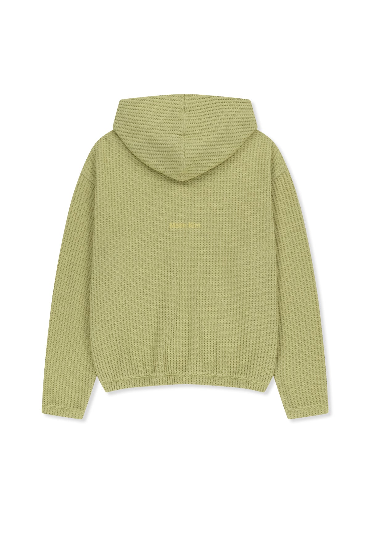 Matin Kim - Matin Logo Waffle Hoody Zip Up (Lime) product image 3 | TRAB K-Fashion Australia