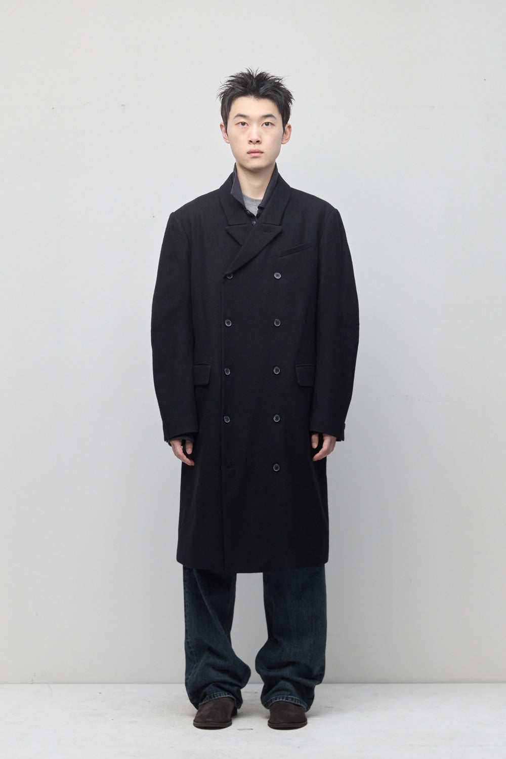 Hatchingroom - Darted Double Breasted Coat (Black) product image 11 | TRAB K-Fashion Australia
