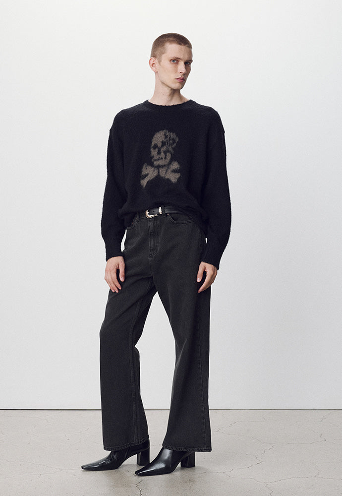 Tonywack - Loose-Fit Flared Denim Jeans (Faded Carbon) product image 4 | TRAB K-Fashion Australia