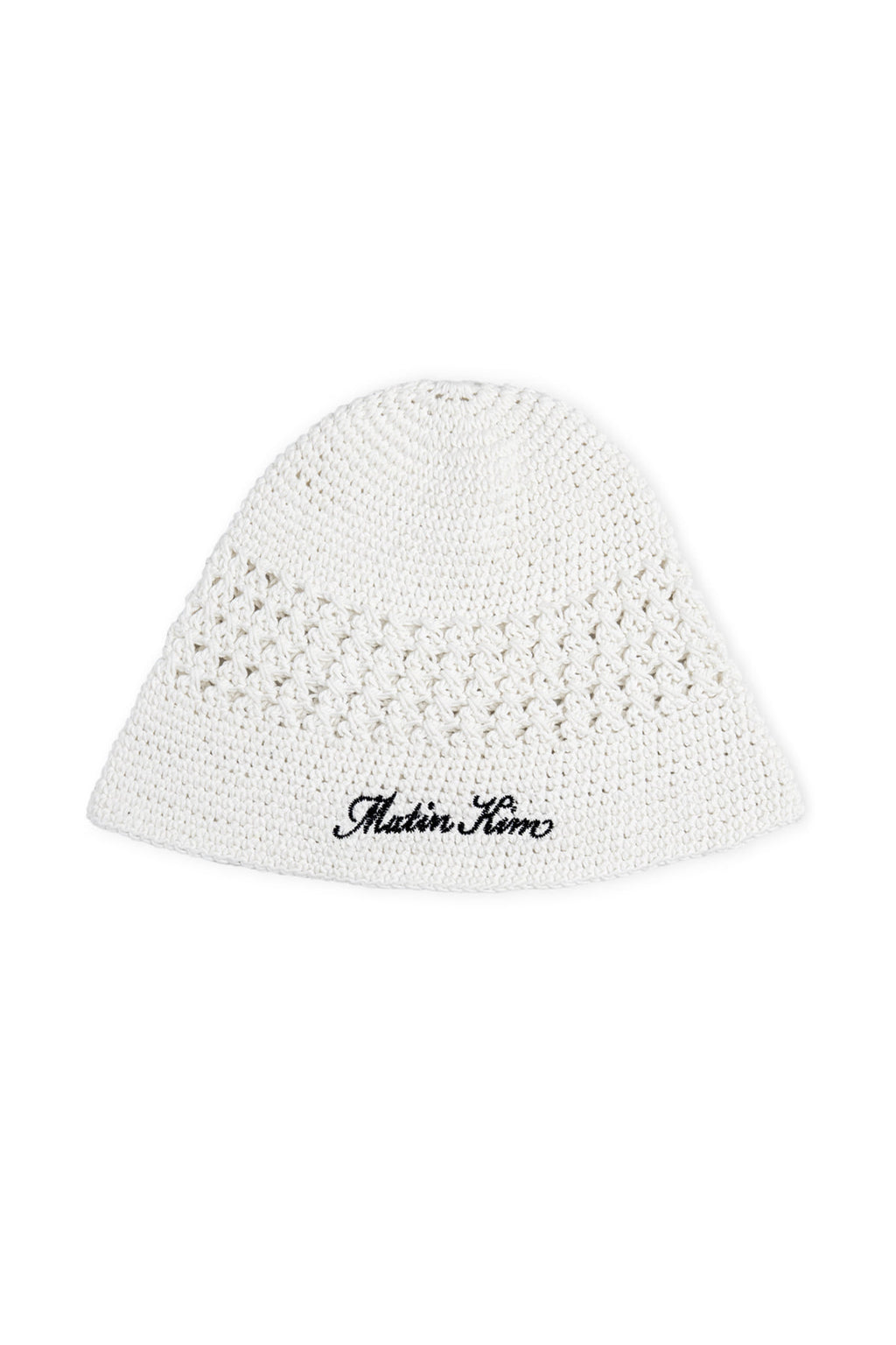 Matin Kim - Crochet Cotton Bucket Hat (White) product image 1 | TRAB K-Fashion Australia
