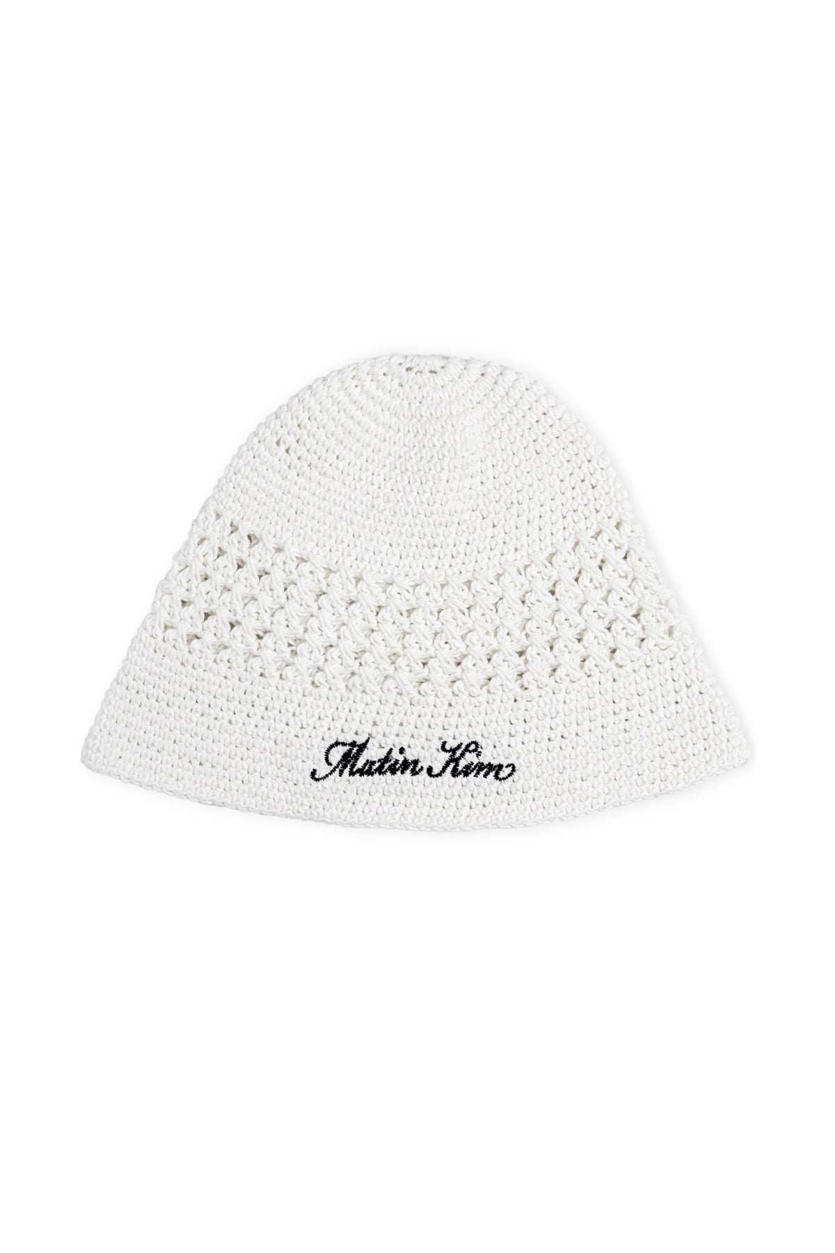 Matin Kim - Crochet Cotton Bucket Hat (White) product image 1 | TRAB K-Fashion Australia