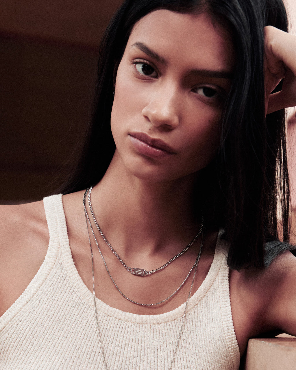 Numbering - Chain Necklace with Plate #5890 product image 3 | TRAB K-Fashion Australia