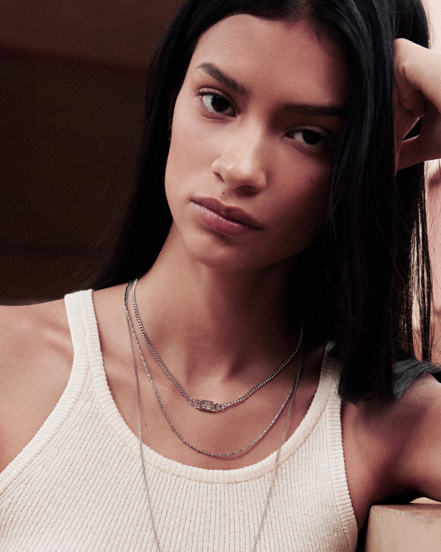 Numbering - Chain Necklace with Plate #5890 product image 3 | TRAB K-Fashion Australia