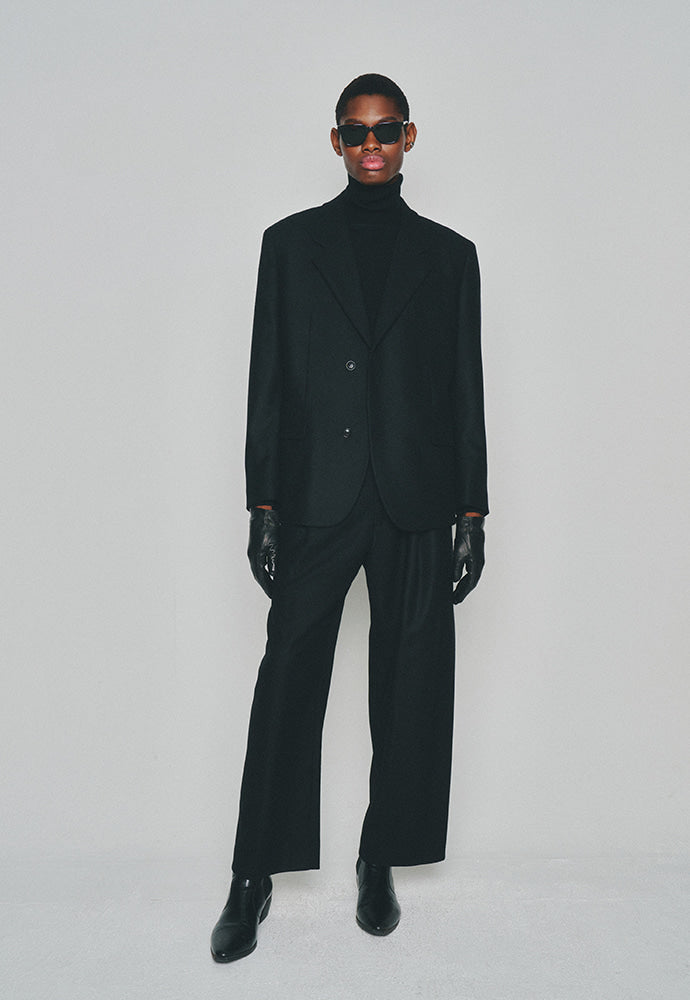 Tonywack - Italian Wool Flannel Twill Blazer Italian Fabric (Black) product image 3 | TRAB K-Fashion Australia