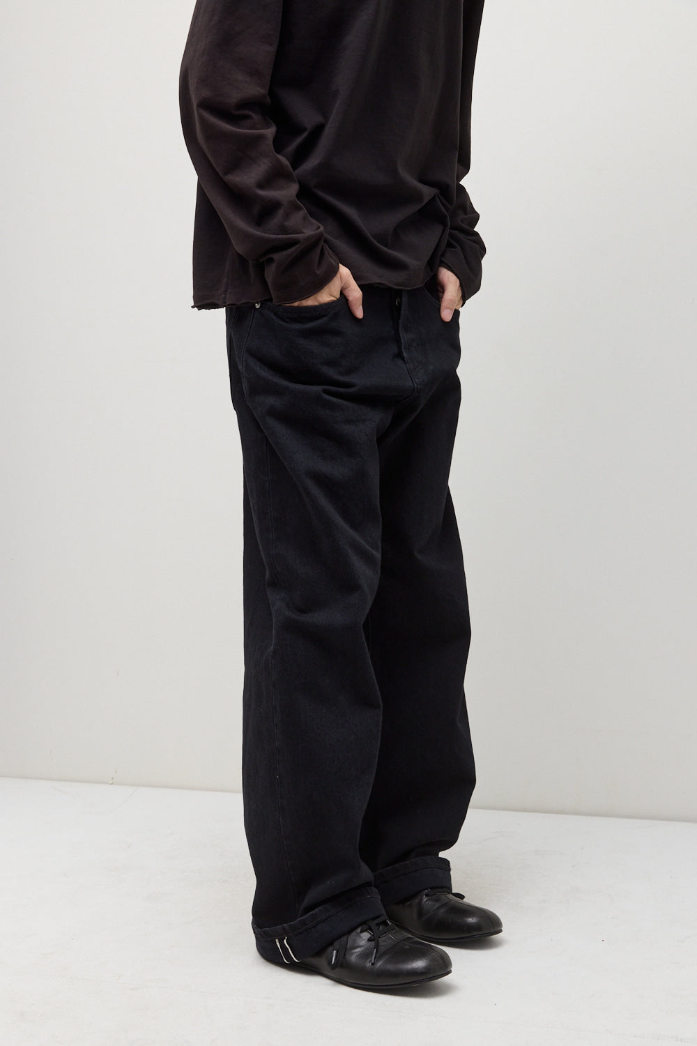 Hatchingroom - Regular Selvedge Jeans (Faded Black) product image 9 | TRAB K-Fashion Australia