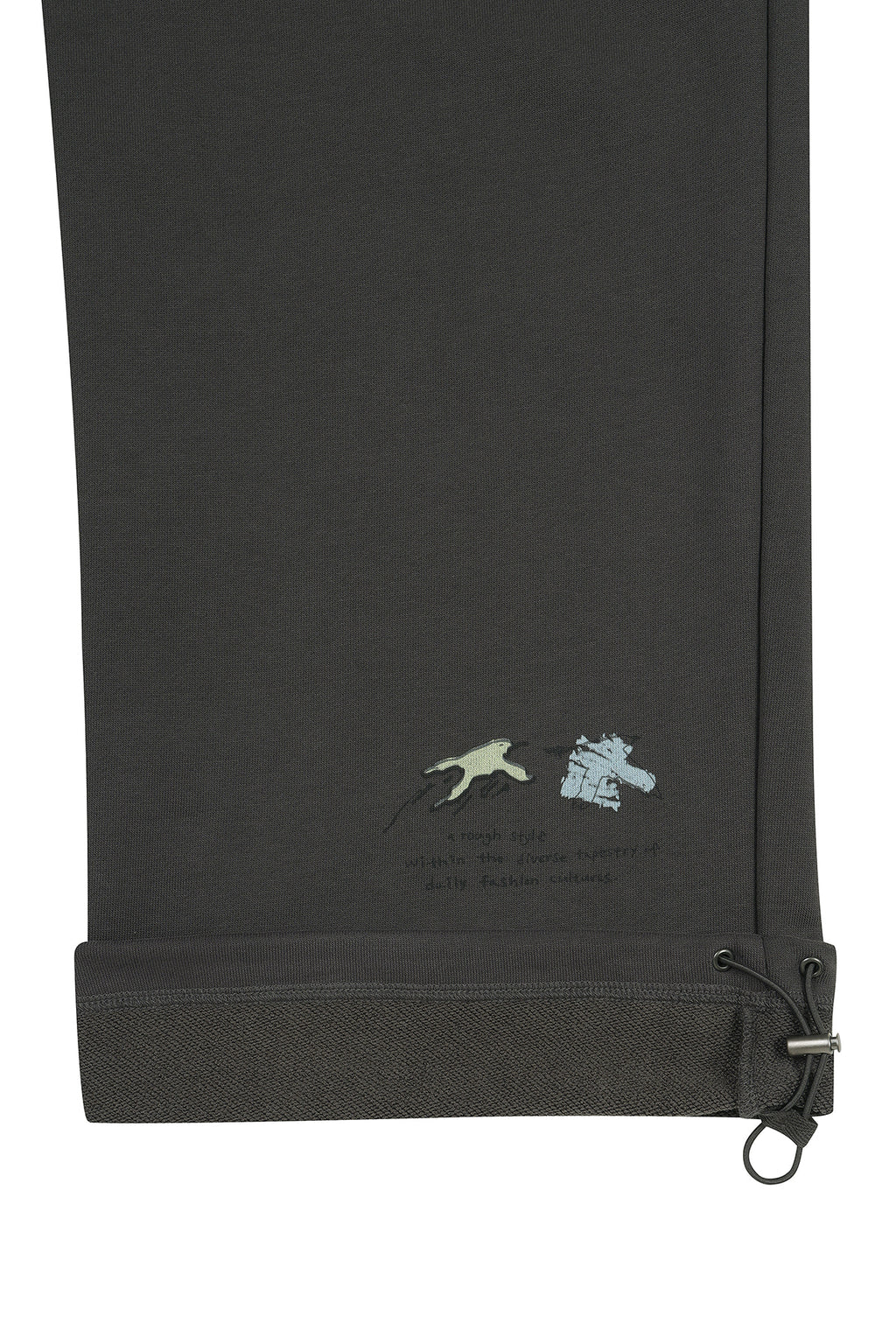 Matin Kim - Graffiti Artwork Sweatpants (Charcoal) product image 4 | TRAB K-Fashion Australia