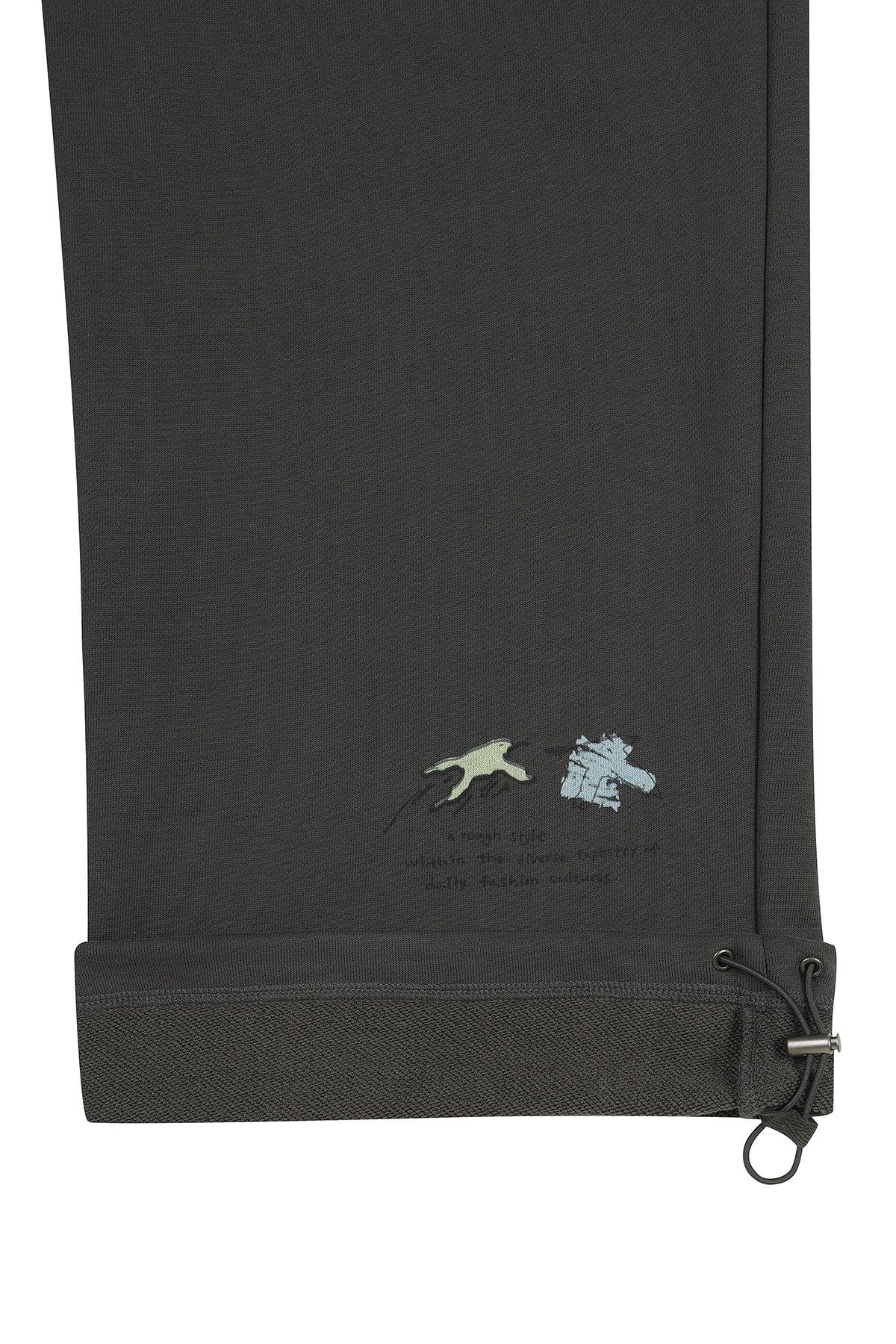 Matin Kim - Graffiti Artwork Sweatpants (Charcoal) product image 4 | TRAB K-Fashion Australia