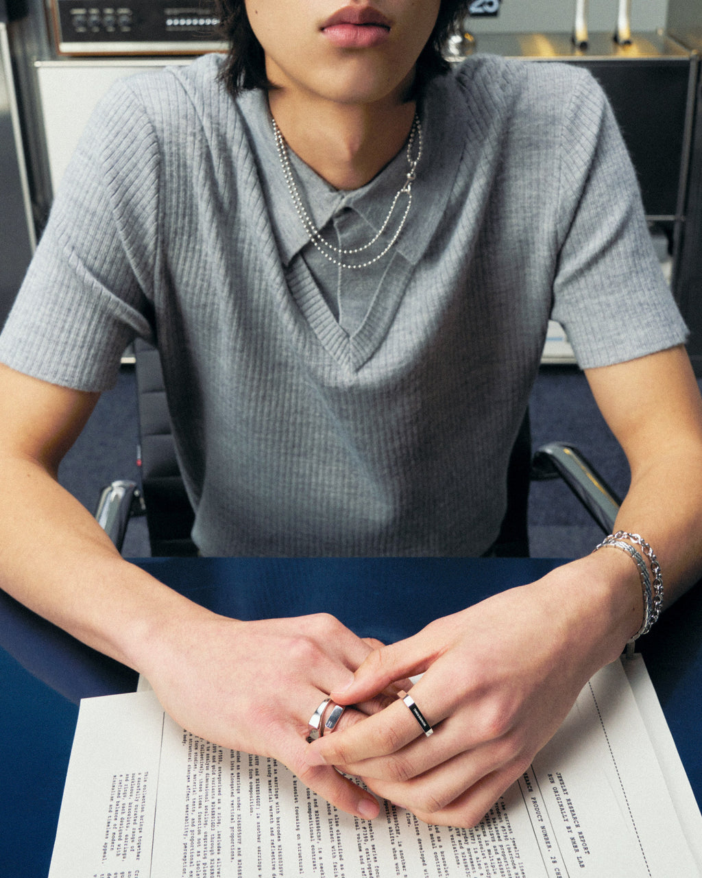 Numbering - Linked Chain Bracelet with Ball Charm #5990 product image 2 | TRAB K-Fashion Australia