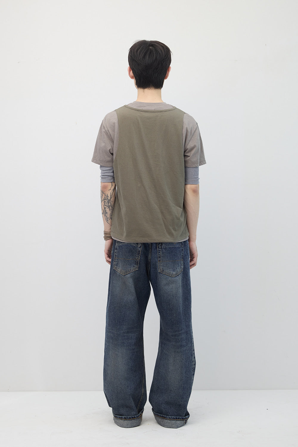 Hatchingroom - Triple Layered Tee (Olive) product image 9 | TRAB K-Fashion Australia
