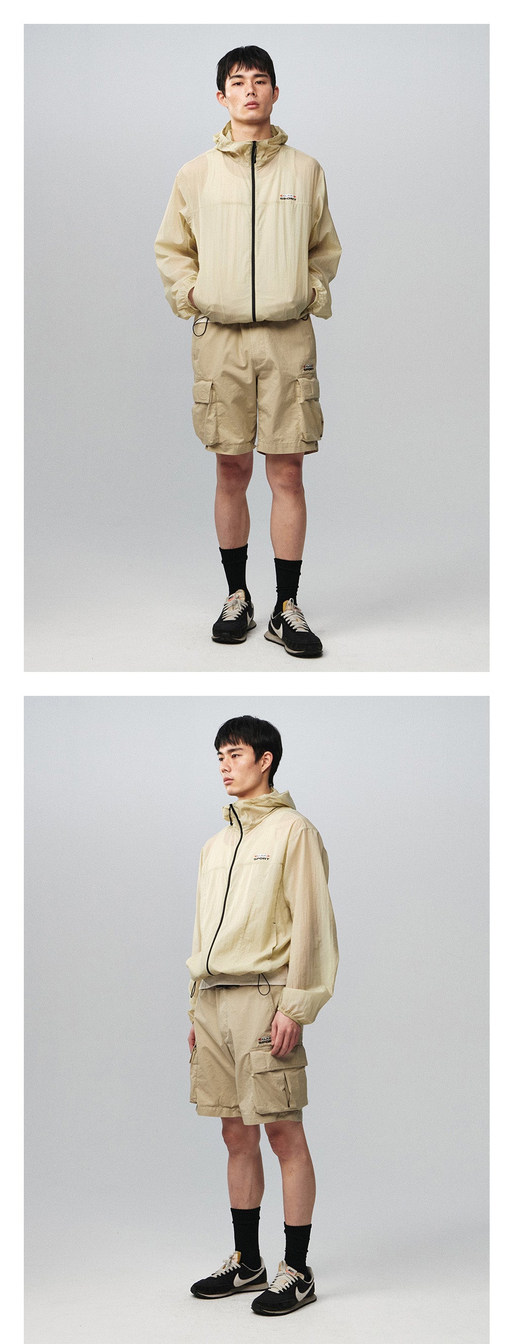 Kijun - Sheer Windbreaker (Beige) product image 2 | TRAB K-Fashion Australia