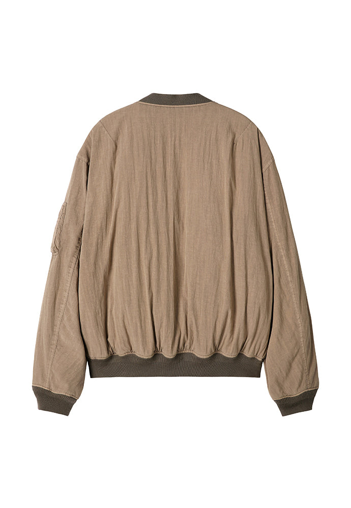 Art if acts - Garment-Dyed Rayon Ma-1 (Dusty Beige) product image 8 | TRAB K-Fashion Australia
