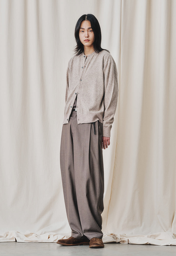 Art if acts - Wool Side Two Tuck Pants (Brown) product image 2 | TRAB K-Fashion Australia