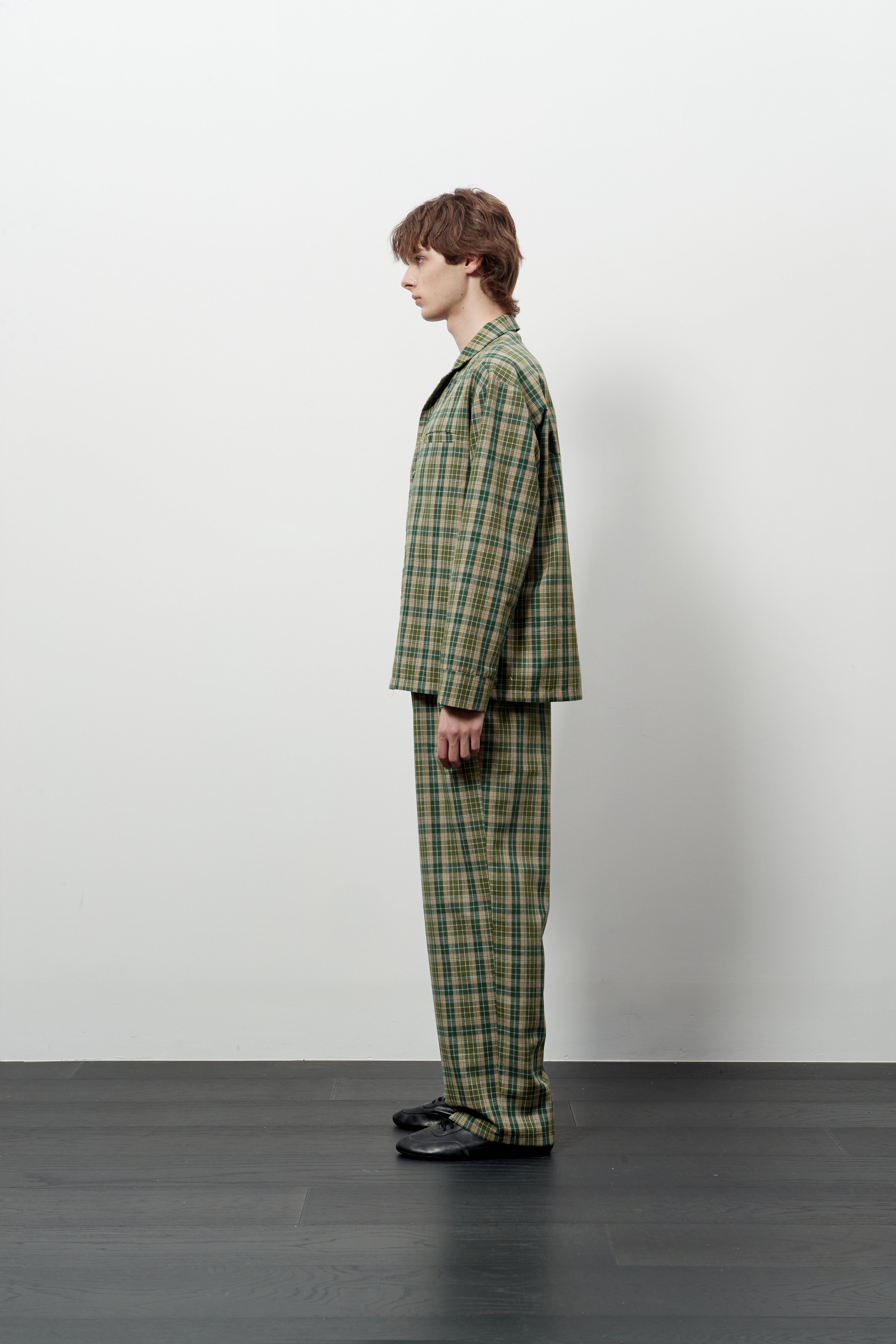 Stu - Check Pajama Set (Green) product image 3 | TRAB K-Fashion Australia