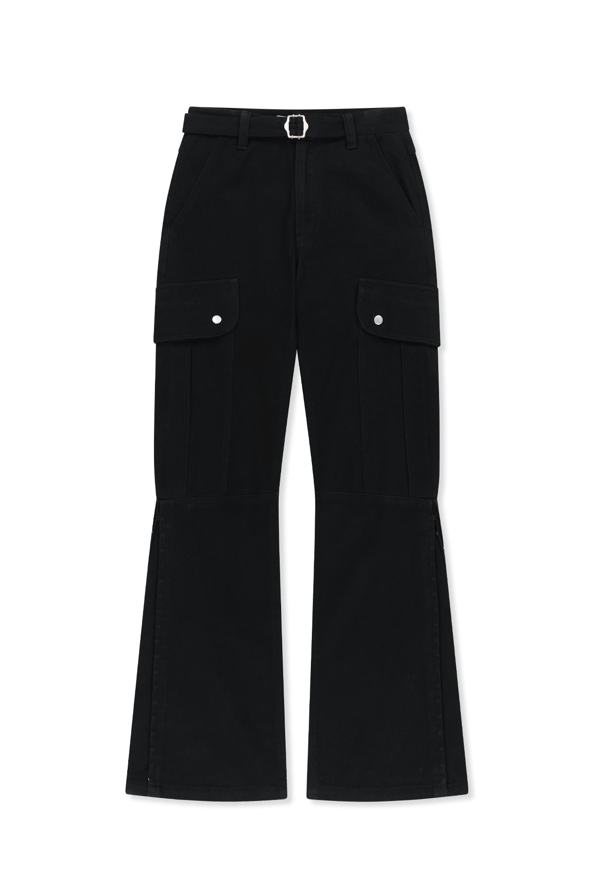 Matin Kim - Multi Hook Bootcut Cargo Pants (Black) product image 1 | TRAB K-Fashion Australia