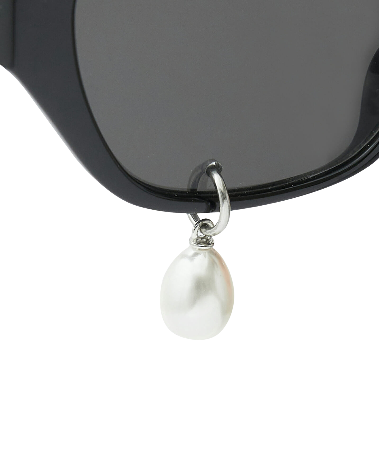 Kimhe Kim - Pearl Tears Cat-Eye Sunglasses (Black) product image 4 | TRAB K-Fashion Australia