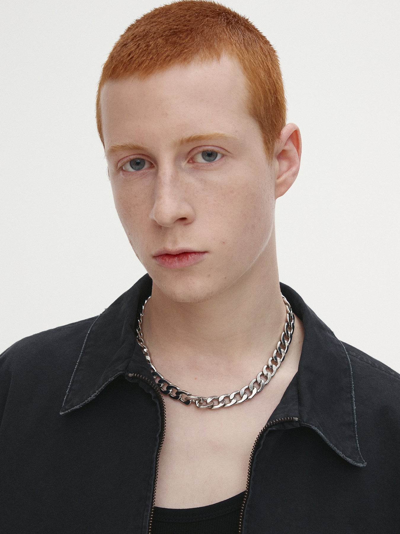 Tonywack - Garment-Dyed Cotton Distressed Mechanic Jacket (Faded Black) product image 6 | TRAB K-Fashion Australia