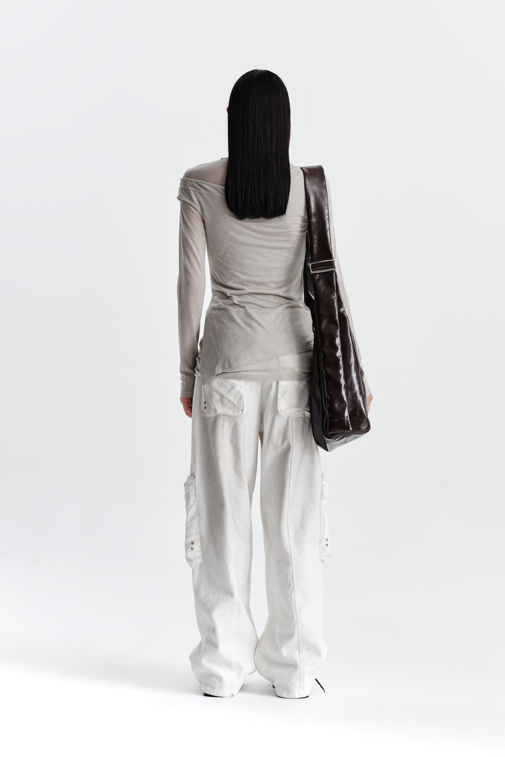 Matin Kim - Slit Point Sleeveless Layered Top (Beige) product image 7 | TRAB K-Fashion Australia