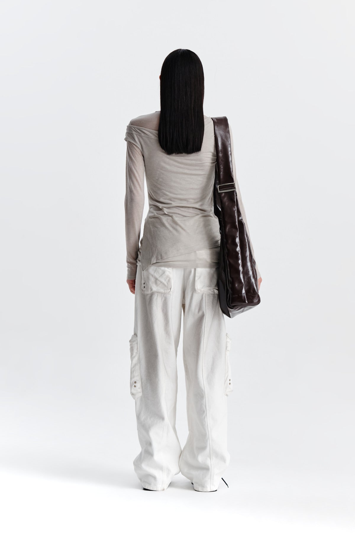 Matin Kim - Slit Point Sleeveless Layered Top (Beige) product image 7 | TRAB K-Fashion Australia
