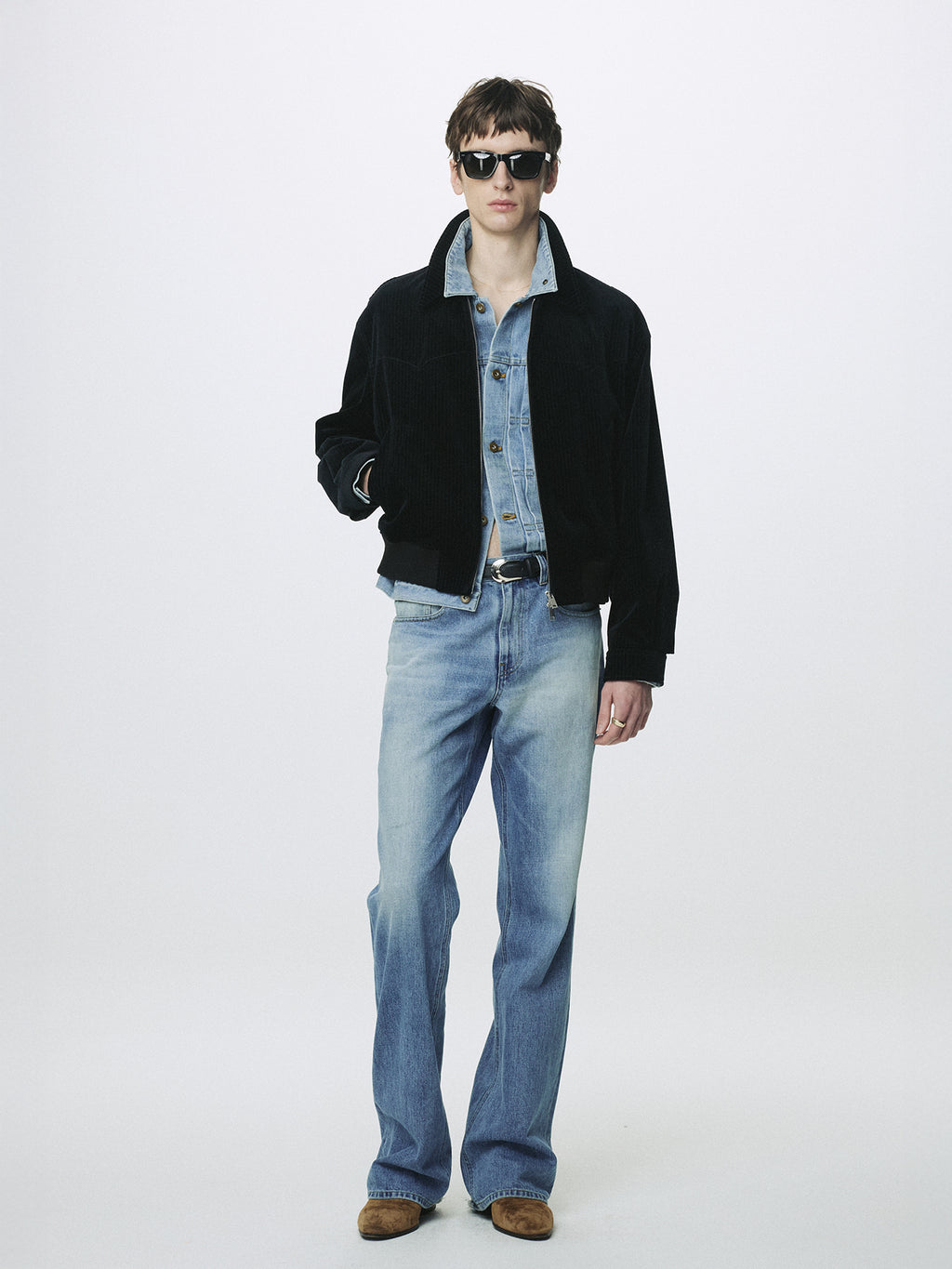 Tonywack - Ribbed Velvet Western Blouson (Black) product image 2 | TRAB K-Fashion Australia