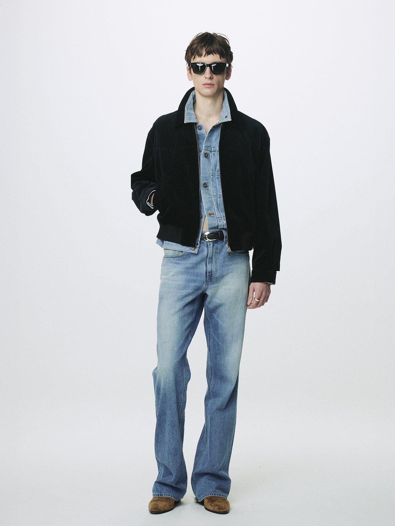 Tonywack - Ribbed Velvet Western Blouson (Black) product image 2 | TRAB K-Fashion Australia