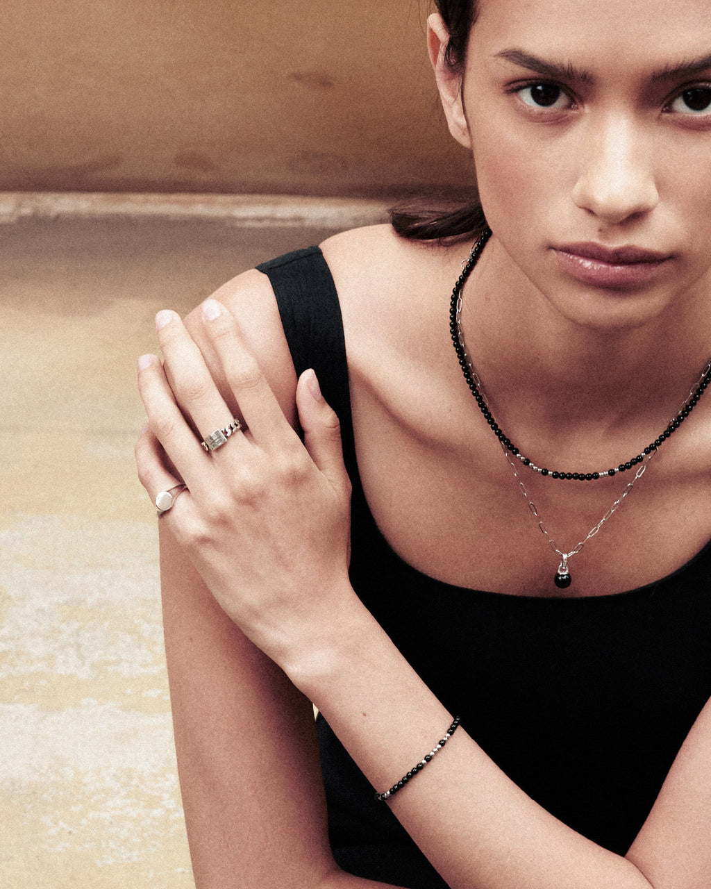 Numbering - Round Signet Pinky Ring #8524 product image 3 | TRAB K-Fashion Australia