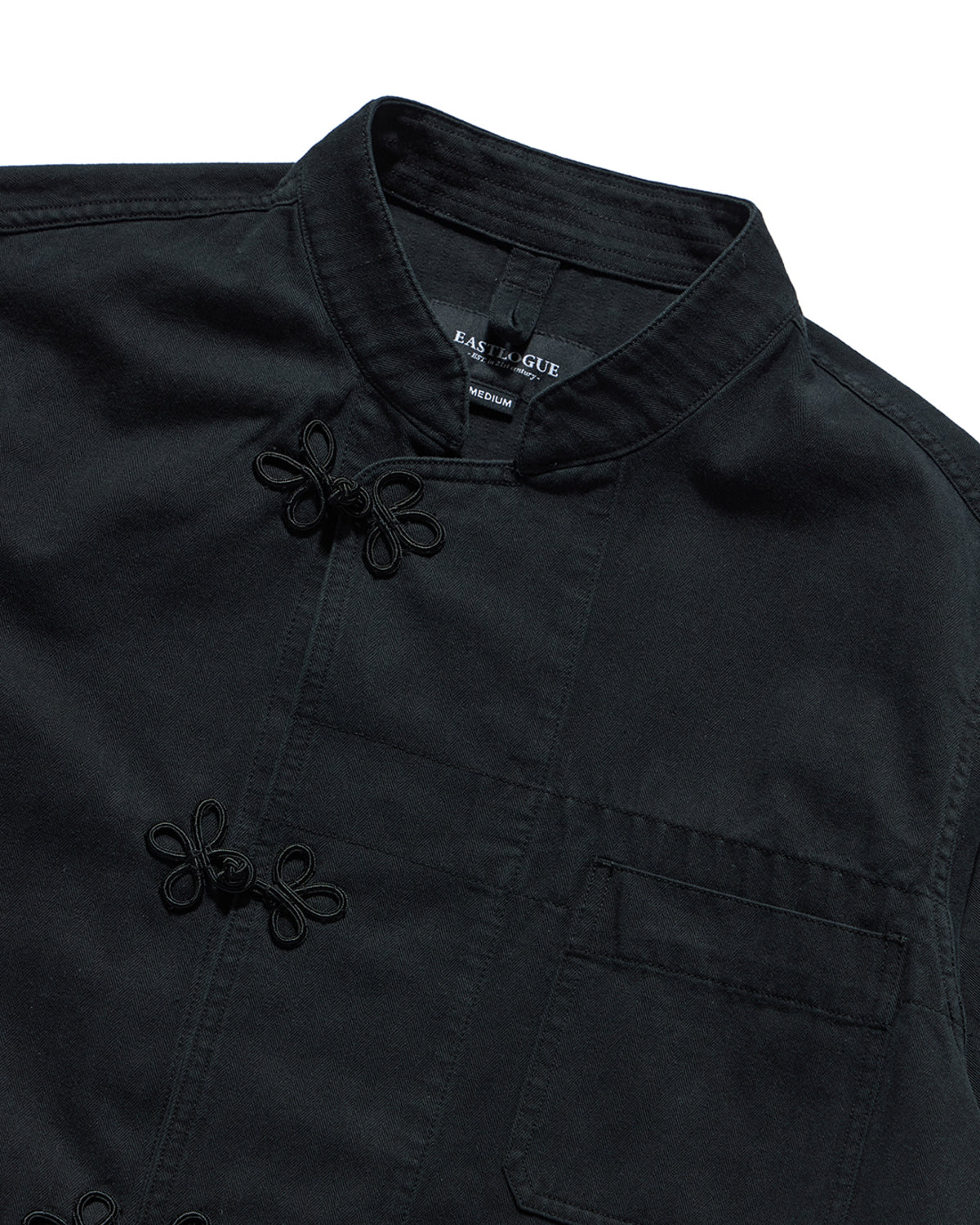 Eastlogue - Lotus Coverall Chore Jacket (Black Herringbone) product image 7 | TRAB K-Fashion Australia