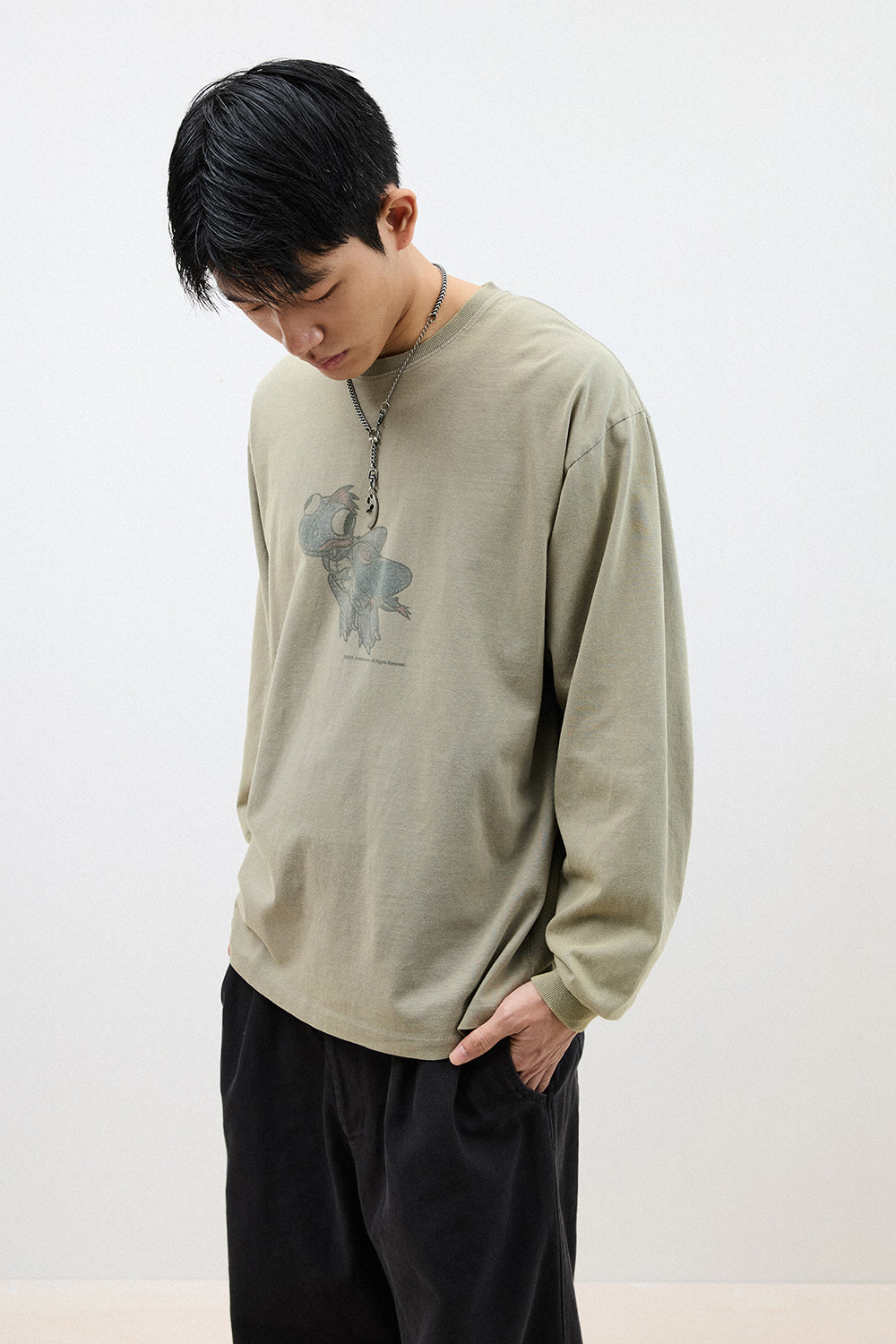 Hatchingroom - VTG Blue Dragon Tee Washed (Olive) product image 5 | TRAB K-Fashion Australia