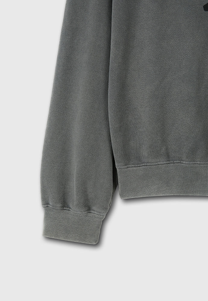 Tonywack - Confusion Mugshot Garment-Dyeing Sweatshirt (Faded Grey) product image 12 | TRAB K-Fashion Australia