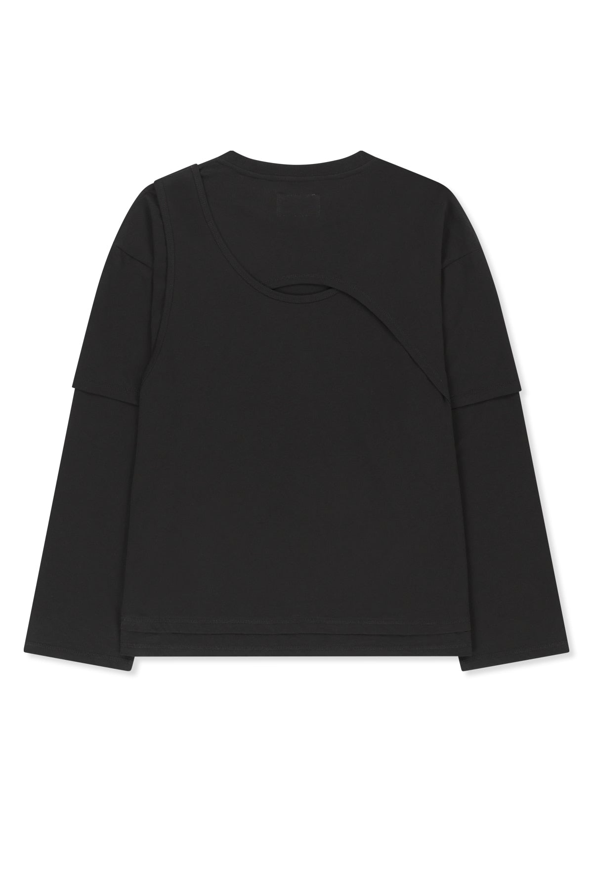 Matin Kim - Cross Back Layered Top (Black) product image 2 | TRAB K-Fashion Australia