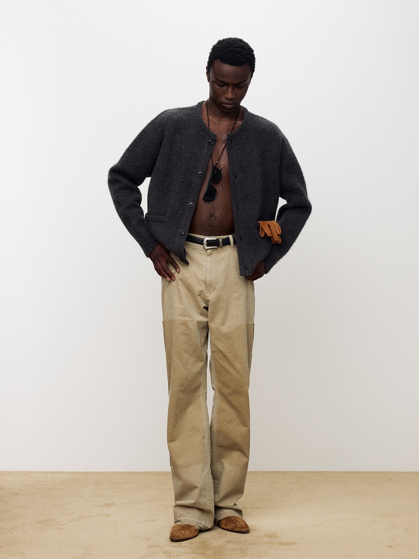 Tonywack - Alpaca Jacquard Knitted Blouson (Grey) product image 8 | TRAB K-Fashion Australia