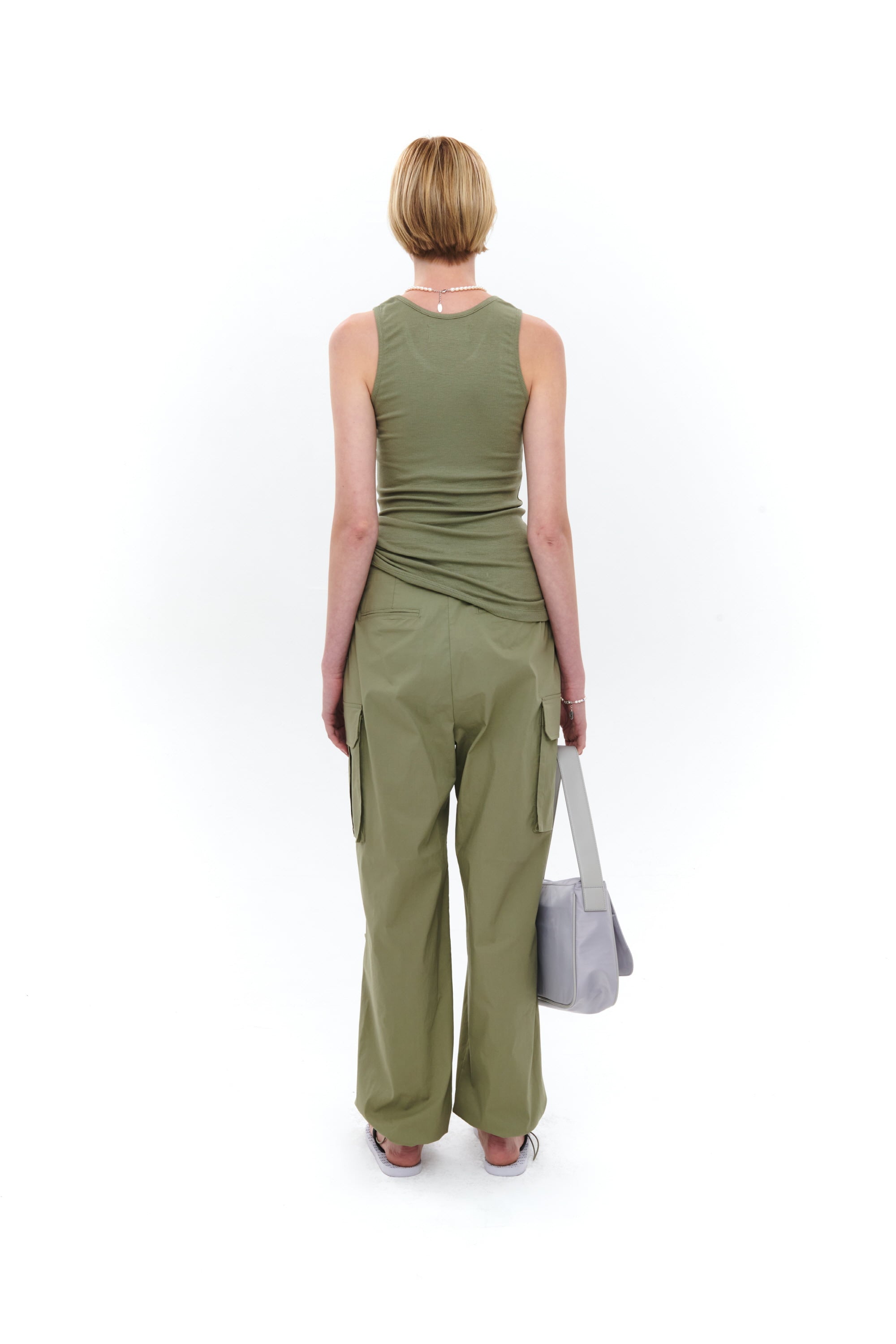 Matin Kim - Buckle Bag (Light Grey) product image 6 | TRAB K-Fashion Australia