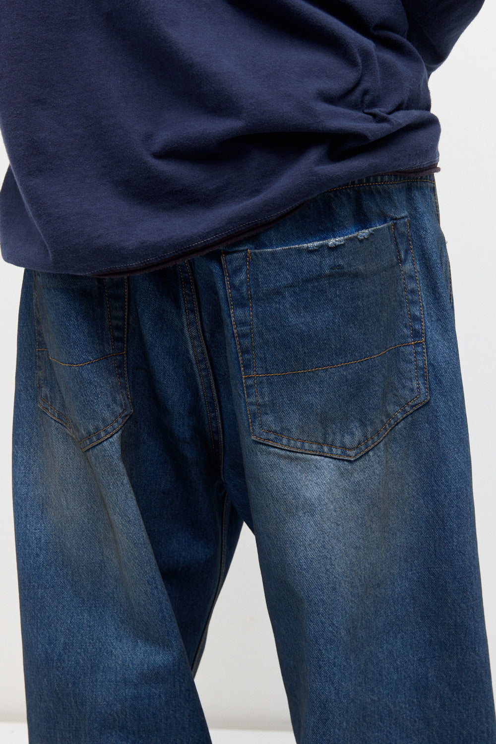 Hatchingroom - Regular Selvedge Jeans (Dusty Blue) product image 11 | TRAB K-Fashion Australia