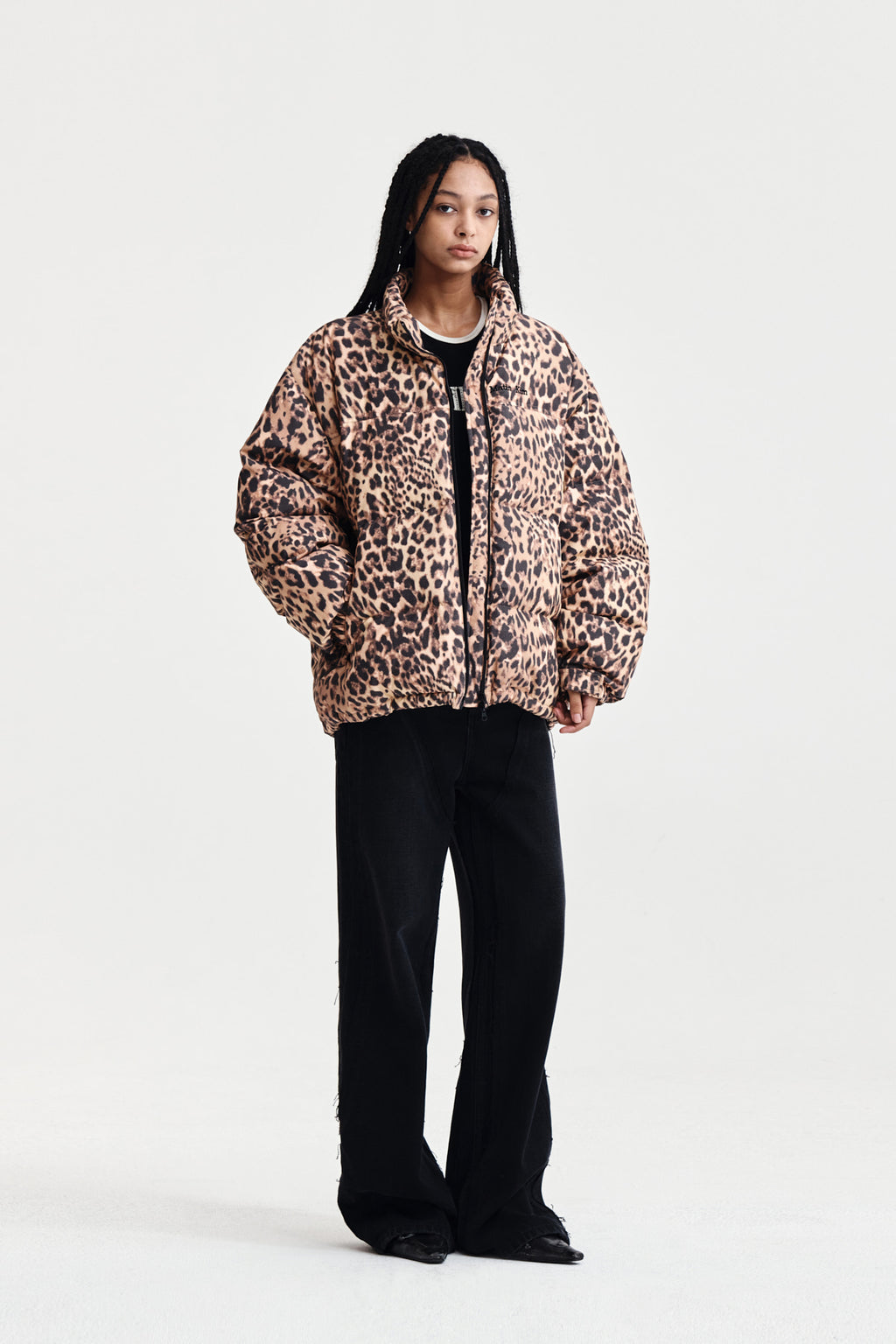 Matin Kim - Leopard Down Jumper (Mix) product image 8 | TRAB K-Fashion Australia
