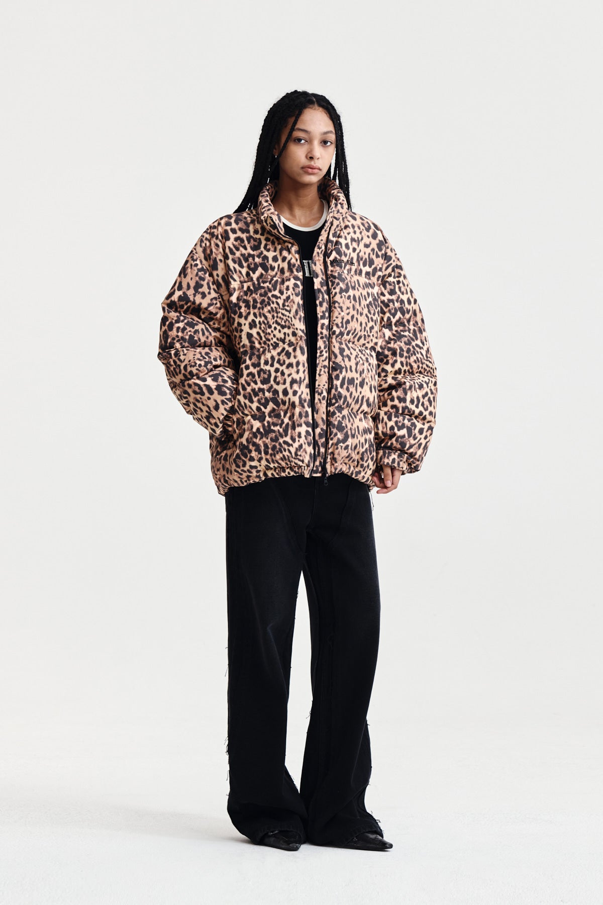 Matin Kim - Leopard Down Jumper (Mix) product image 8 | TRAB K-Fashion Australia