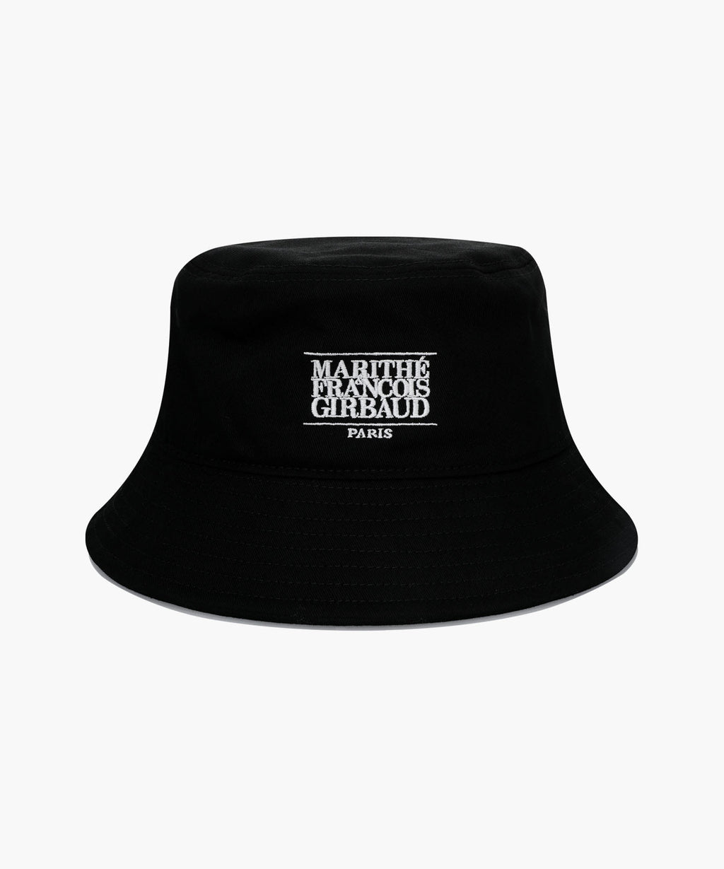 Marithe & Francois Girbaud - Classic Logo Bucket Hat (Black) product image 1 | TRAB K-Fashion Australia