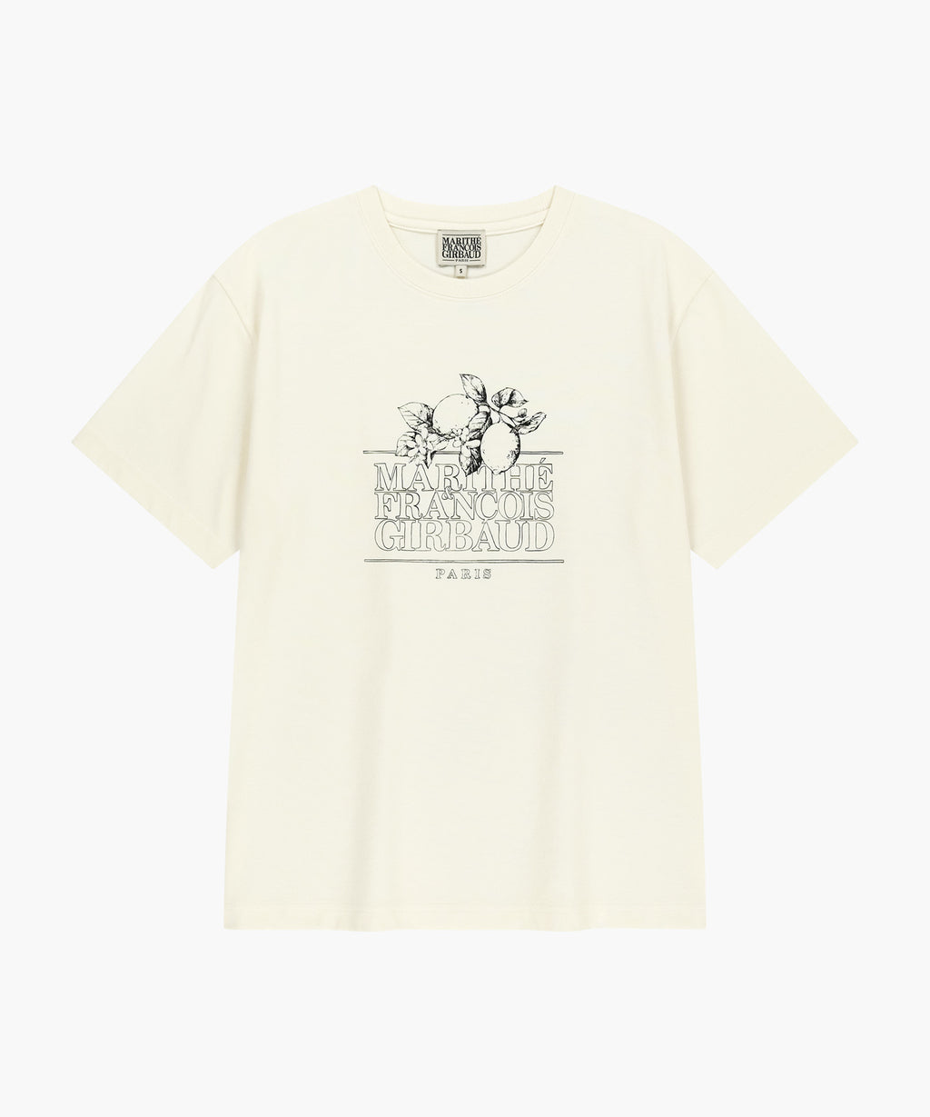Marithe & Francois Girbaud - Aerocool Lemon Classic Logo Tee (Ivory) product image 6 | TRAB K-Fashion Australia