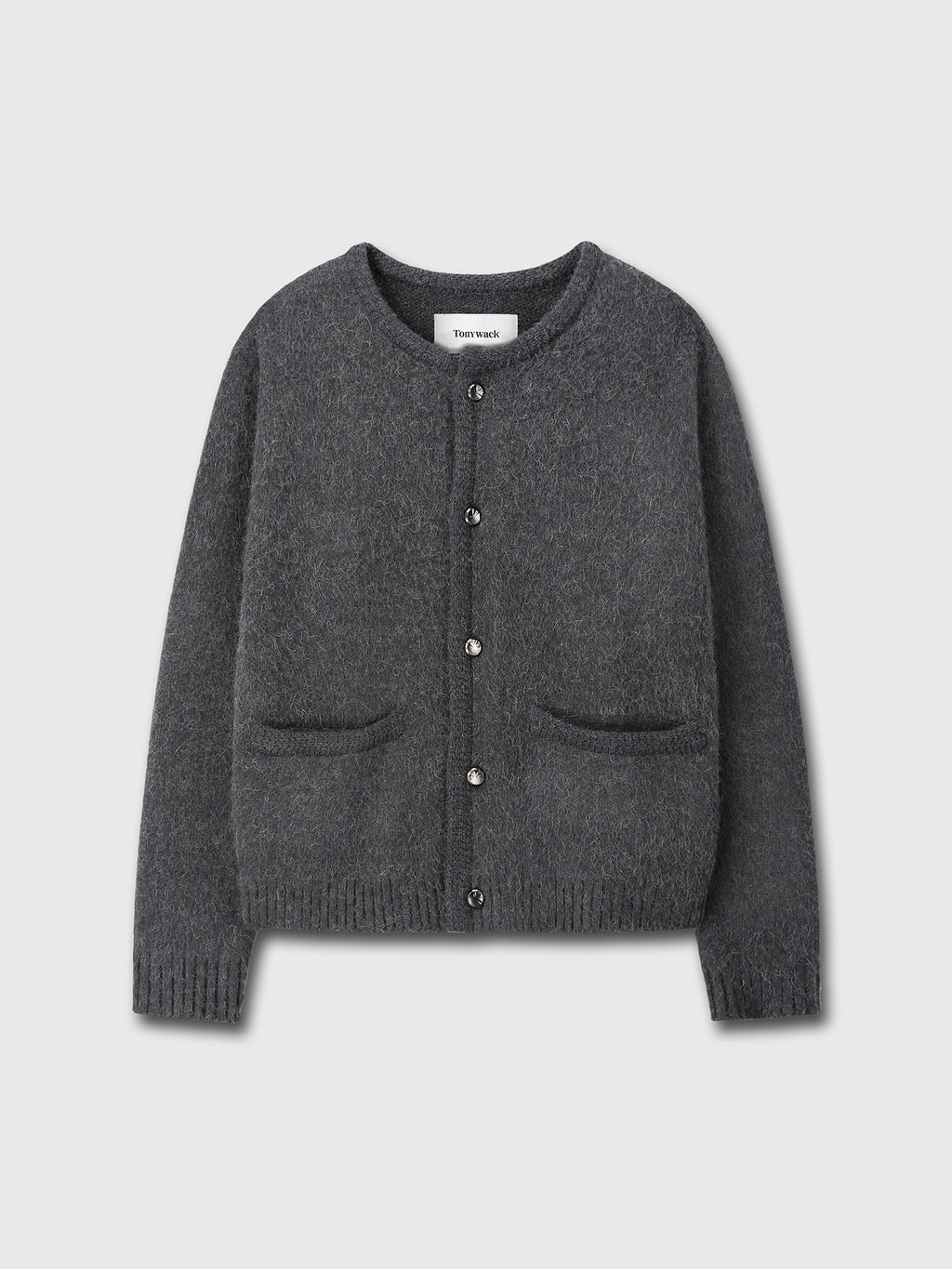 Tonywack - Alpaca Jacquard Knitted Blouson (Grey) product image 10 | TRAB K-Fashion Australia