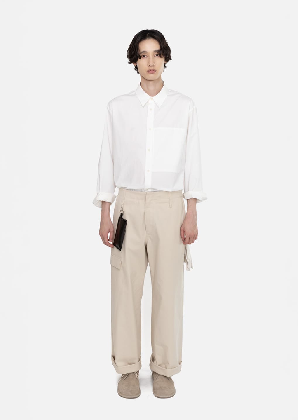 Amomento - Basic Pocket Shirt (Ivory) product image 2 | TRAB K-Fashion Australia