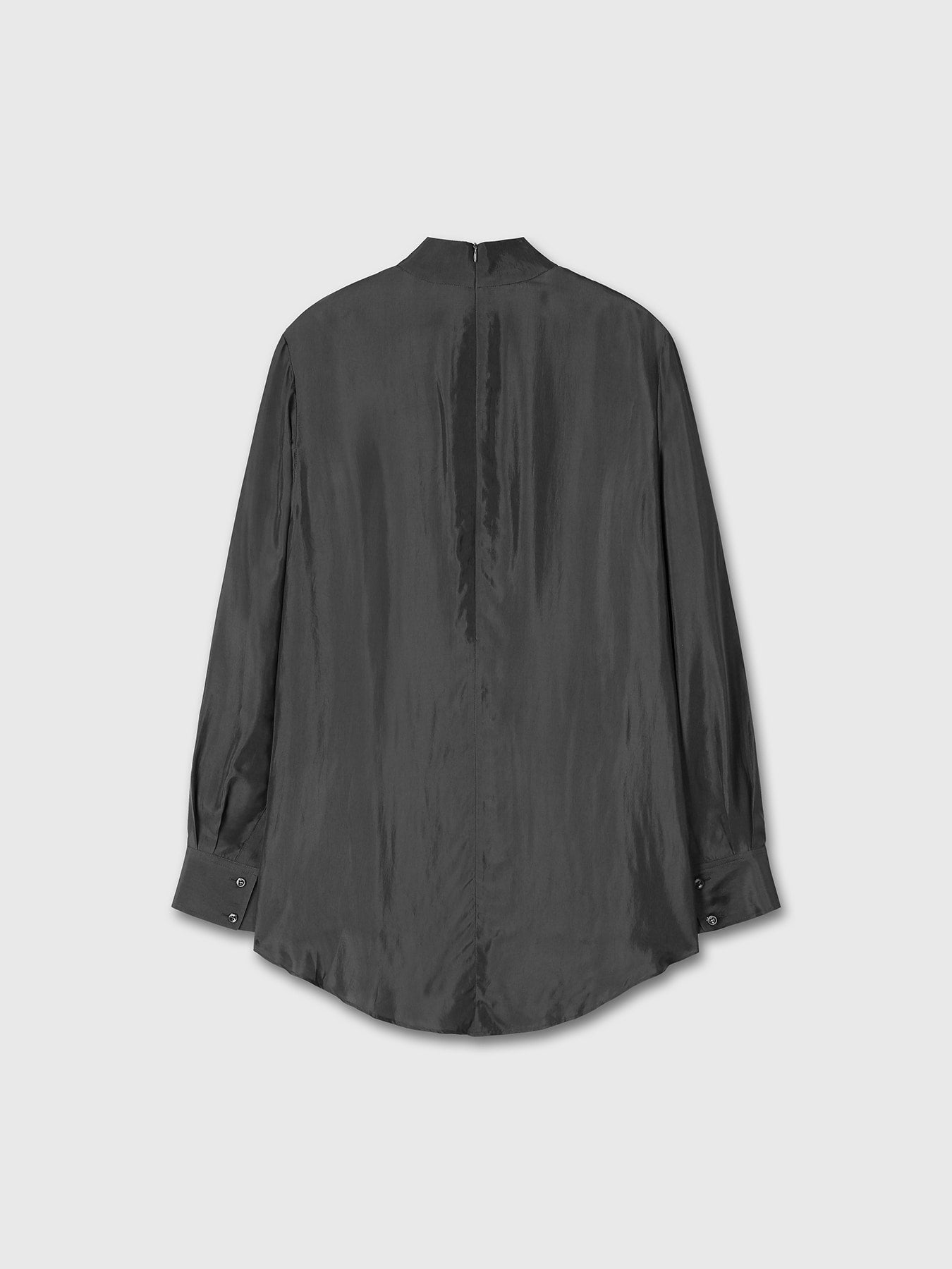 Tonywack - Liquid Oversized High Neck Top (Grey Khaki) product image 9 | TRAB K-Fashion Australia