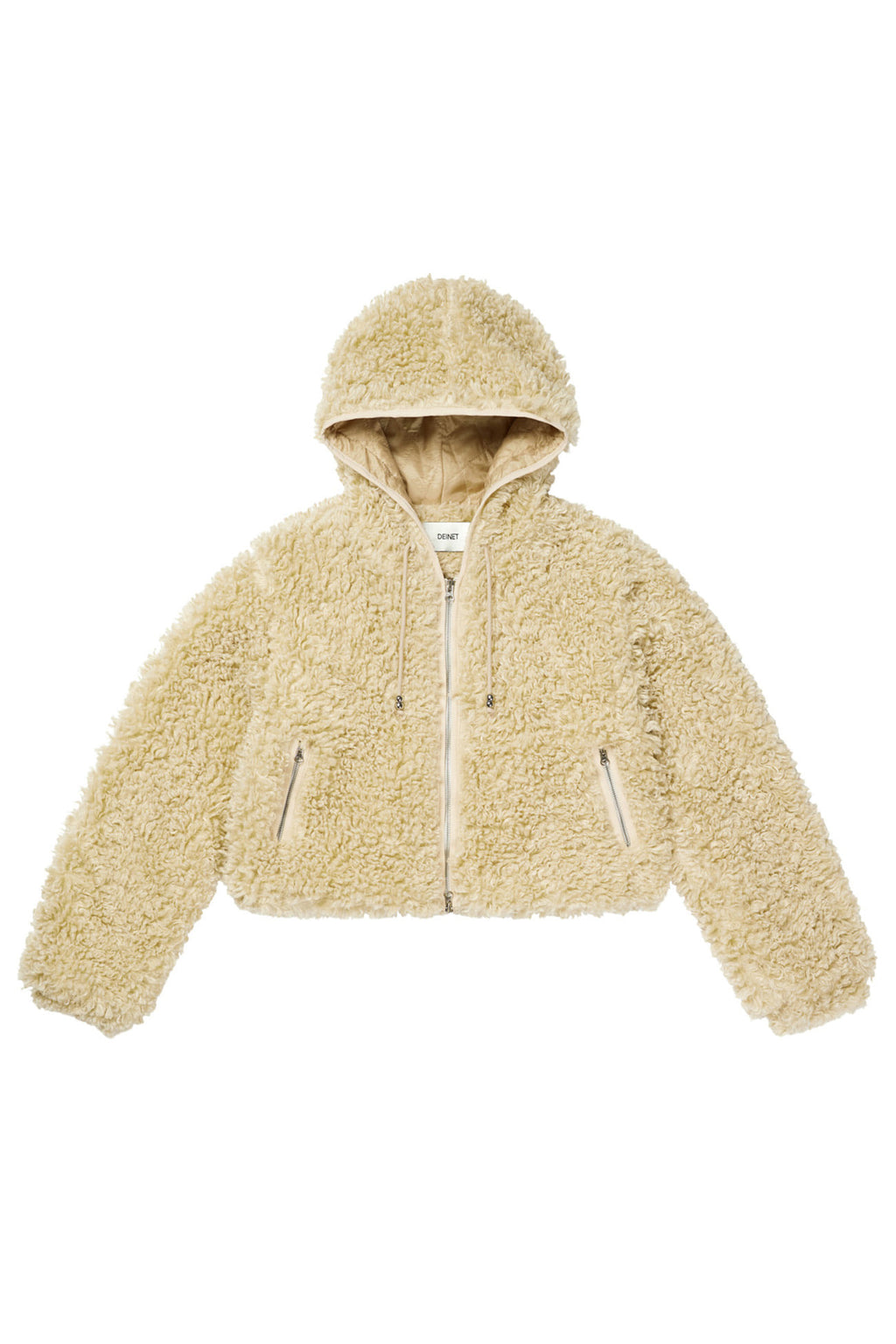 Deinet - Faux Fur Hood Jacket (Beige) product image 14 | TRAB K-Fashion Australia