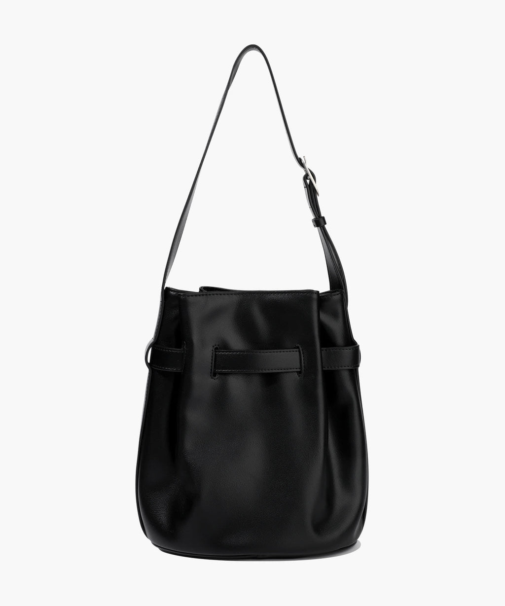 Marithe & Francois Girbaud - Buckle Strap Bucket Bag (Black) product image 3 | TRAB K-Fashion Australia