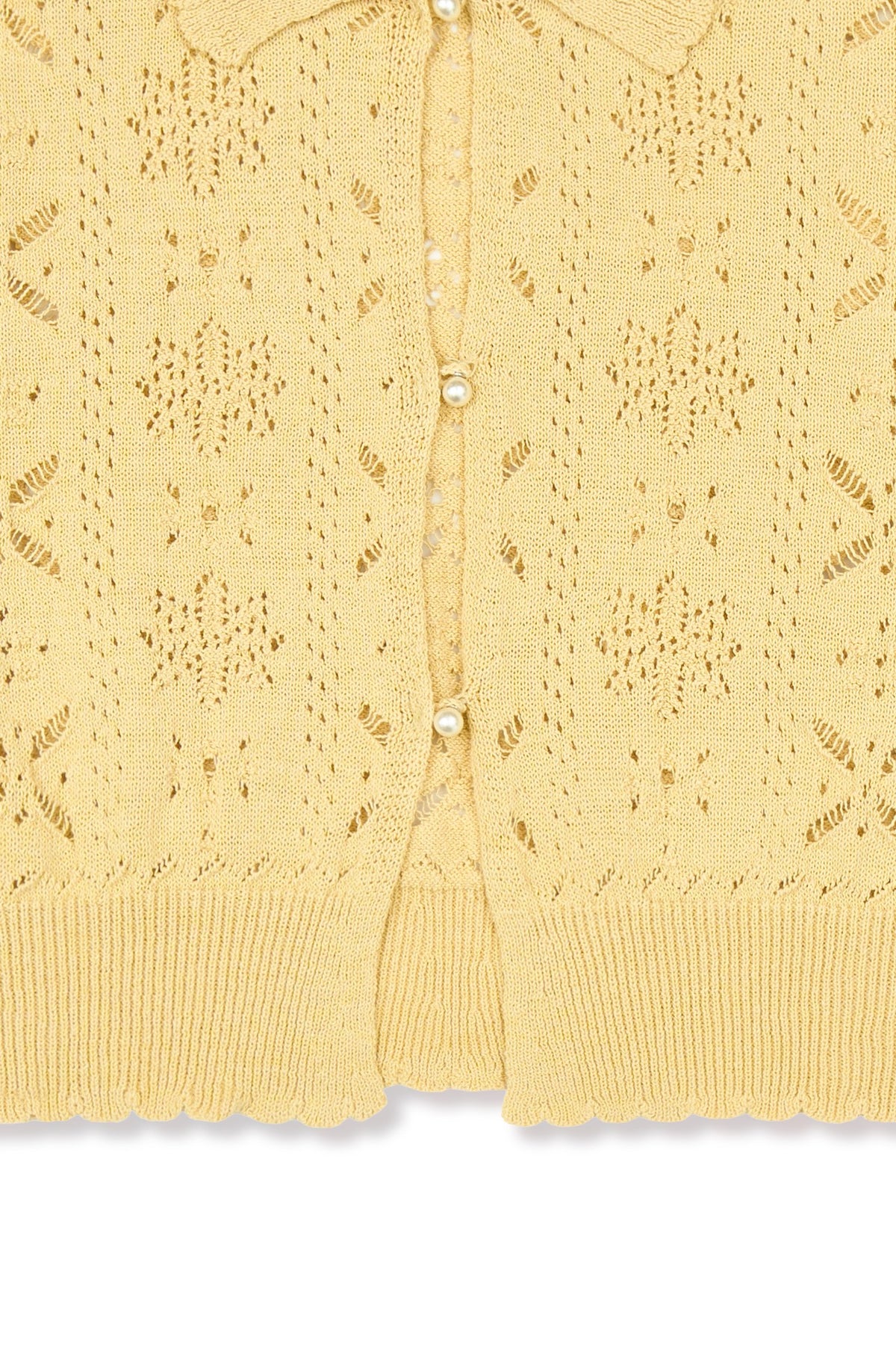Ioedle - Flower Bomb Knit Cardigan (Yellow) product image 1 | TRAB K-Fashion Australia