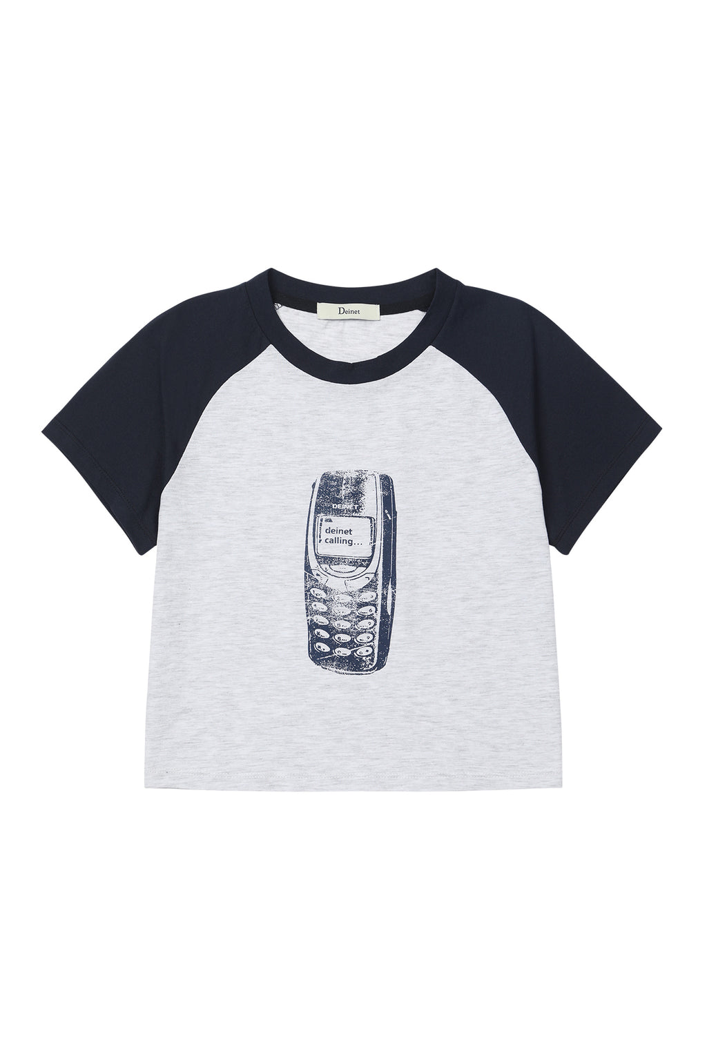 Deinet - Raglan Slim T-Shirt (Melange White) product image 9 | TRAB K-Fashion Australia
