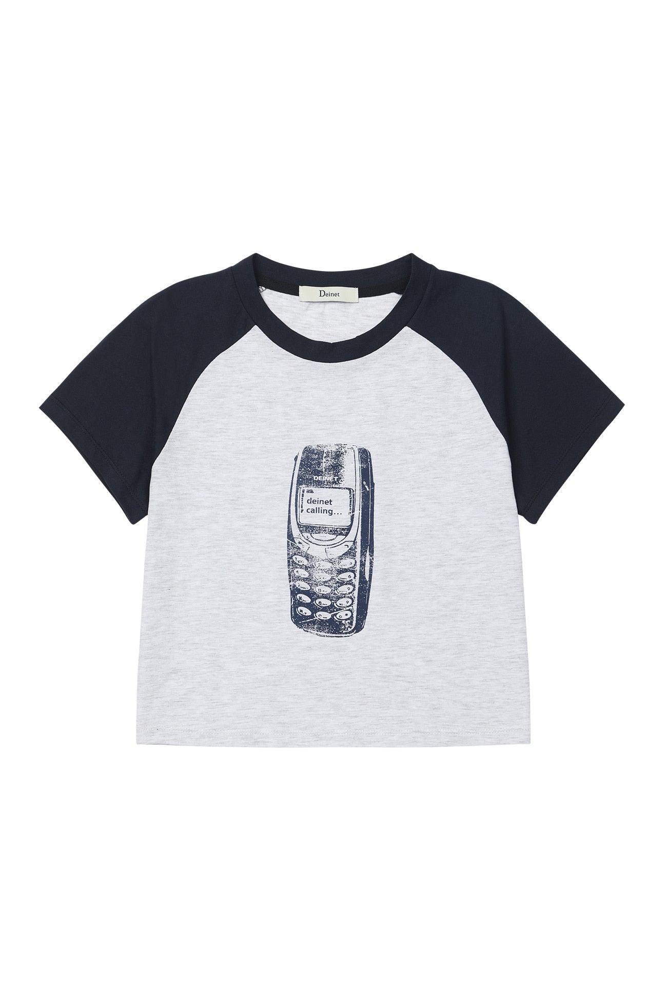 Deinet - Raglan Slim T-Shirt (Melange White) product image 9 | TRAB K-Fashion Australia