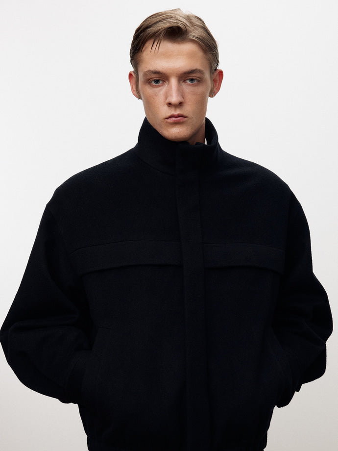 Tonywack - Wool And Cashmere Utility Blouson (Navy) product image 3 | TRAB K-Fashion Australia