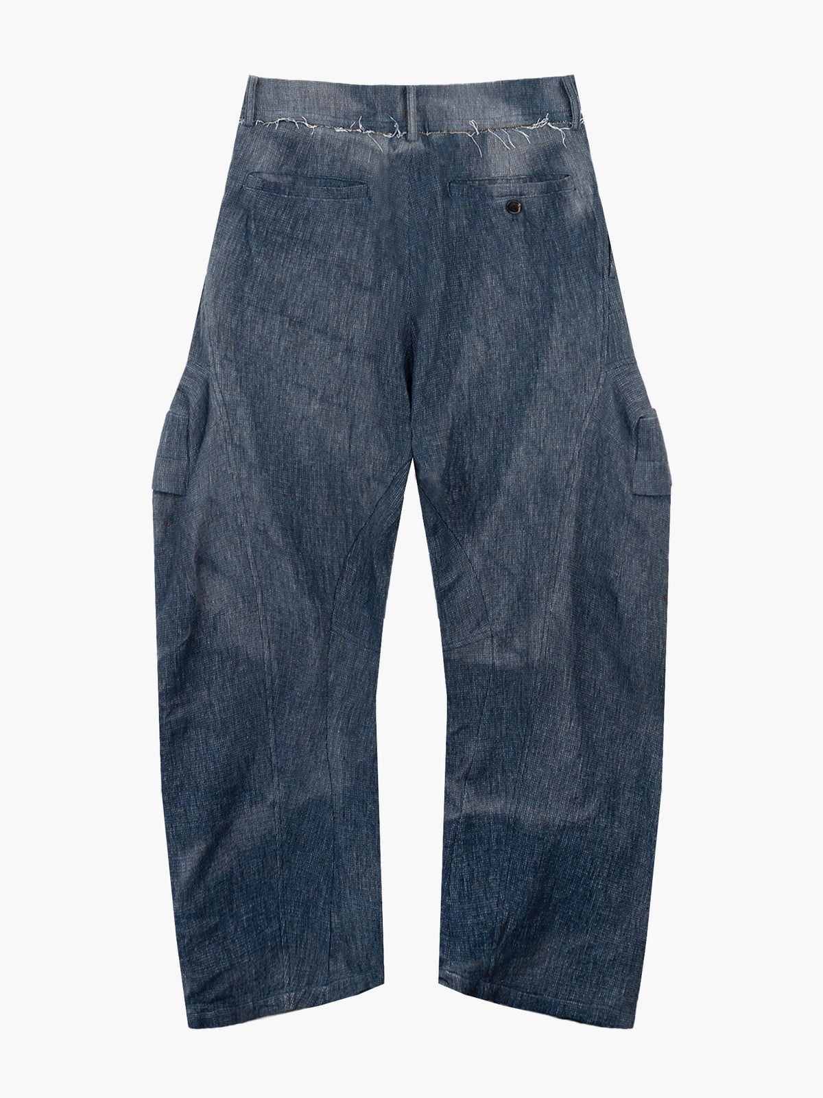 Jiyong Kim - Sun-Bleached 3D-Pocket Trousers (Indigo) product image 8 | TRAB K-Fashion Australia