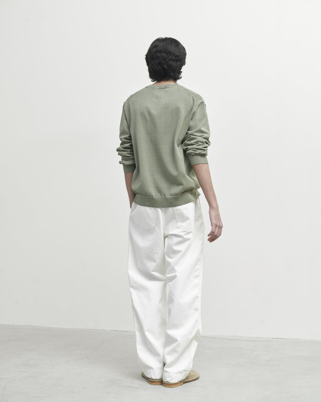 Brownyard - Washed Cotton Knit (Olive Grey) product image 3 | TRAB K-Fashion Australia