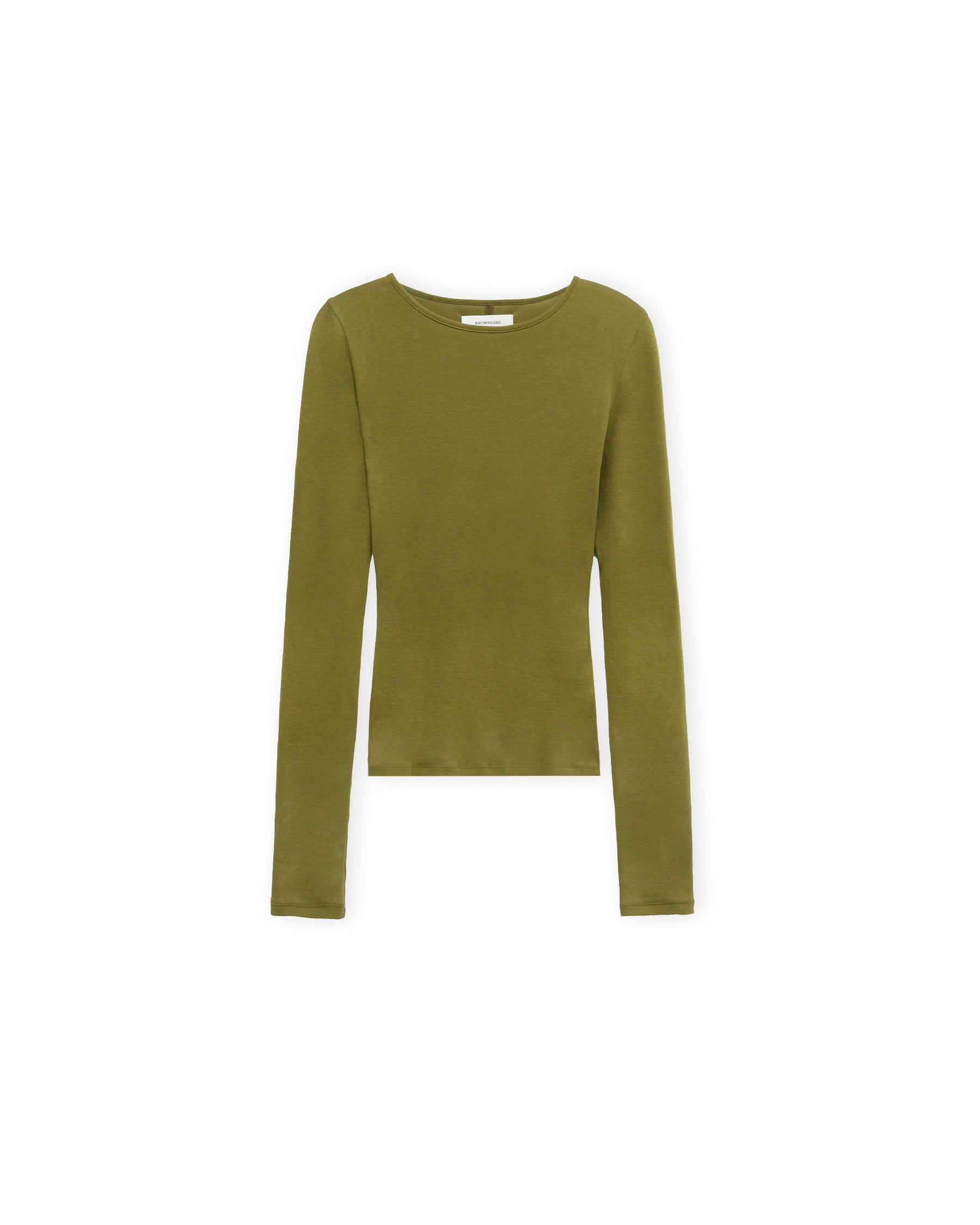 Brownyard - Ribbed Long Sleeve (Olive) product image 5 | TRAB K-Fashion Australia