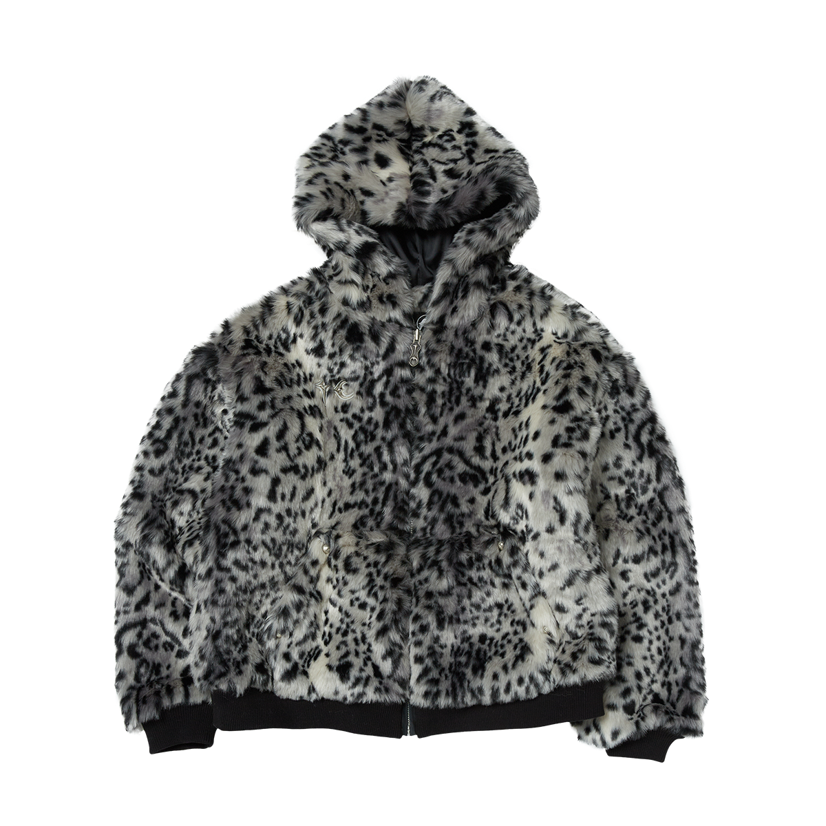 Thug Club - TC Leopard Fur Jacket (White/Black) product image 1 | TRAB K-Fashion Australia